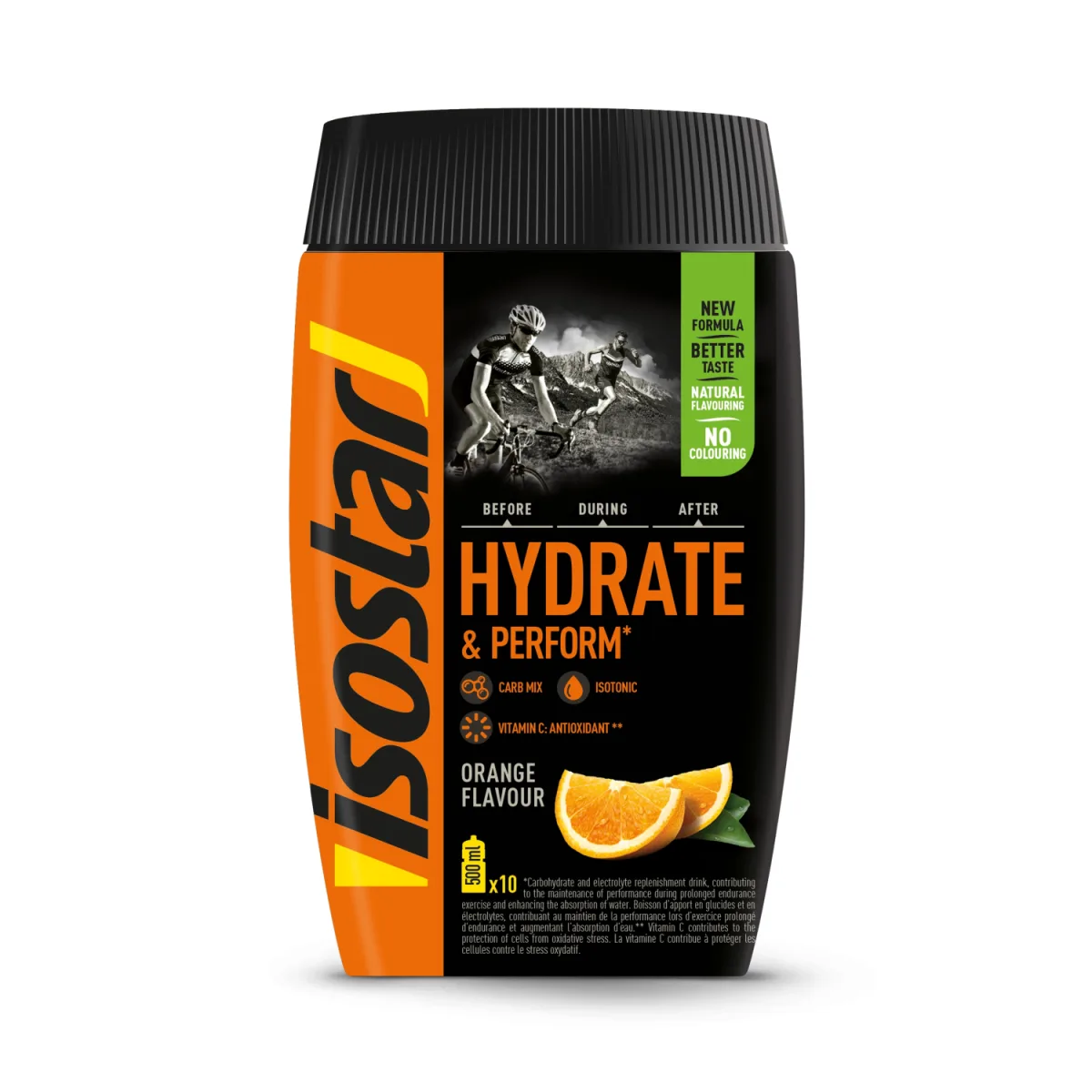 Isostar Hydrate & Perform 400 g. - Orange skonis