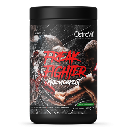 OstroVit Freak Fighter Pre Workout 500 g. - Tropical punch skonis