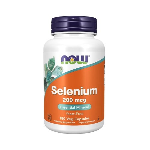 NOW Selenium 200mcg, 180 veganiškų kapsulių