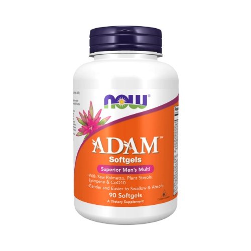 NOW Adam Men's Multivitaminai, 90 minkštųjų kapsulių
