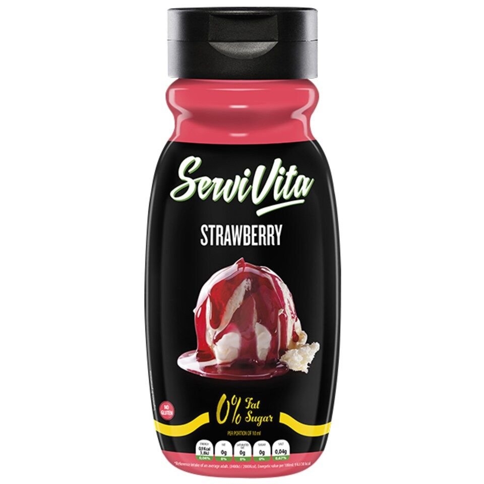 ServiVita Strawberry Dessert Sauce 320 ml. - Strawberry