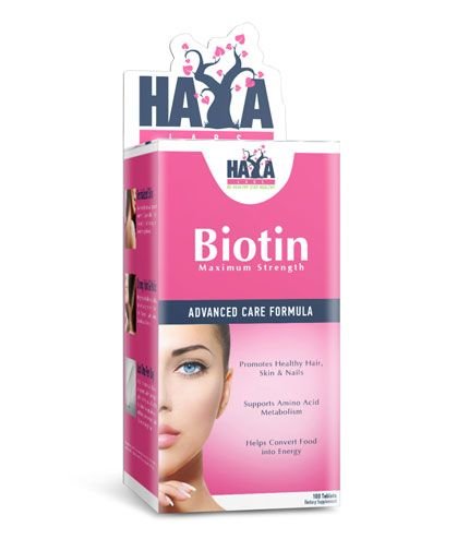 Haya Labs Biotin (biotinas) 100 tabl.