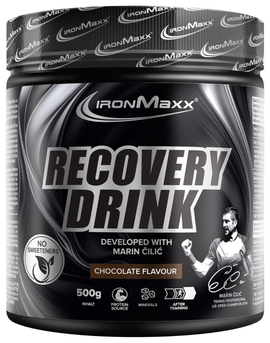 IronMaxx Recovery Drink 500 g. - Chocolate skonis