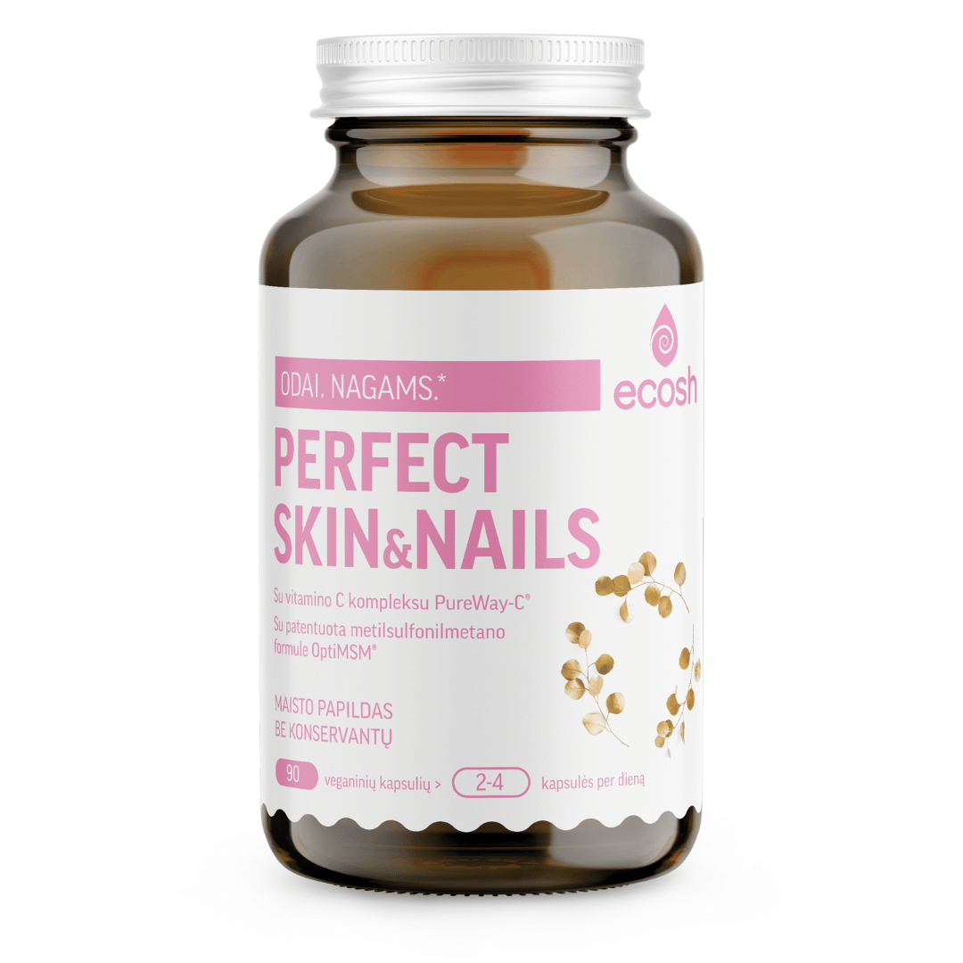 ECOSH Perfect Skin&Nails, 90 kapsulių