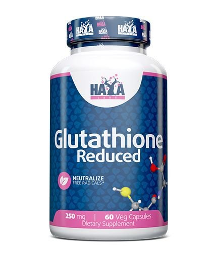 Haya Labs Glutathione Reduced (Glutationas) 60 kaps.