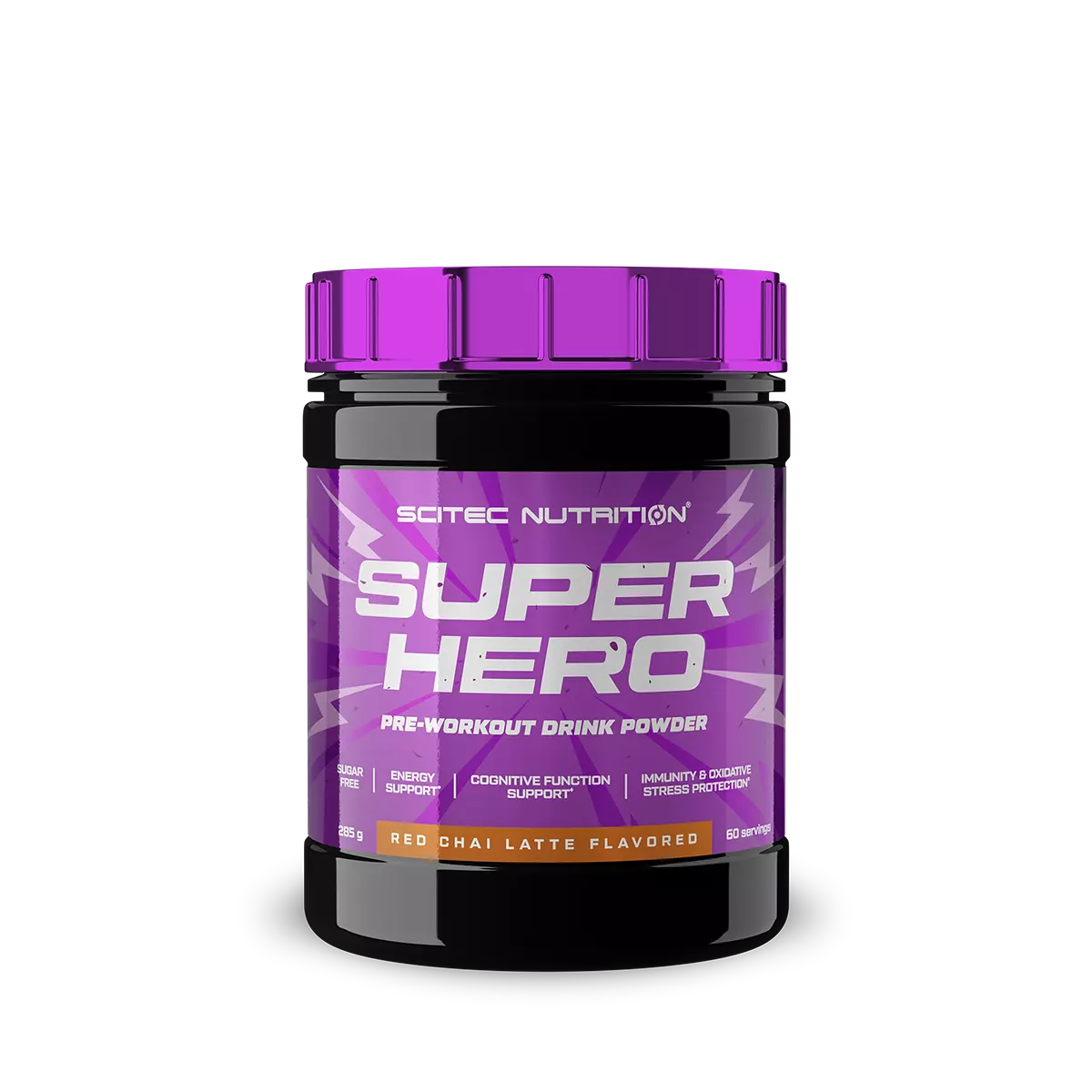 Scitec Superhero 285 g. - Wild raspberry skonis