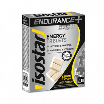 Isostar Endurance+Energy tablets 24 tabl. - Lemon skonis