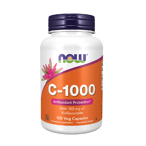 NOW C-1000 With Bioflavonoids, 100 veganiškų kapsulių