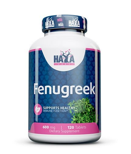 Haya Labs Fenugreek 120 tabl. (Ožragės ekstraktas)