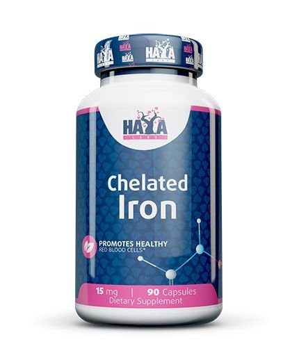 Haya Labs Iron (geležies bisglicinatas) 90 kaps.
