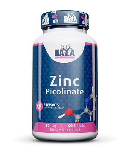 Haya Labs Zinc Picolinate 60 tabl. (cinko pikolinatas)