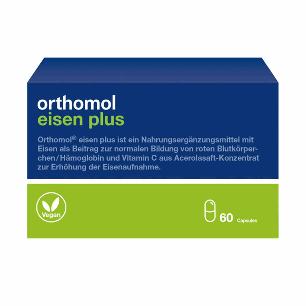 ORTHOMOL Eisen plus kapsulės N60