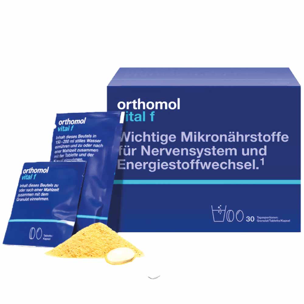 ORTHOMOL Vital F milteliai + tabletės + kapsulės N30