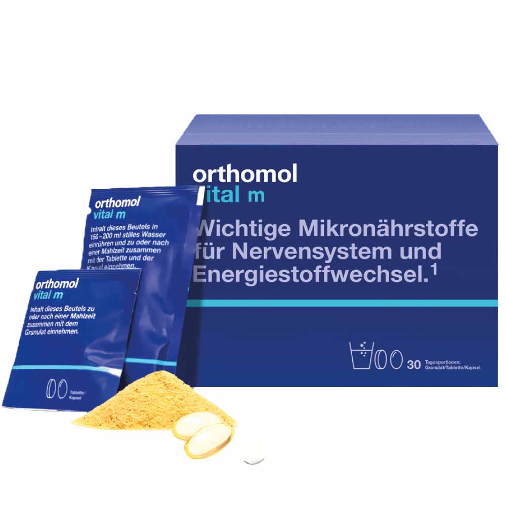 ORTHOMOL Vital М milteliai + tabletės + kapsulės N30