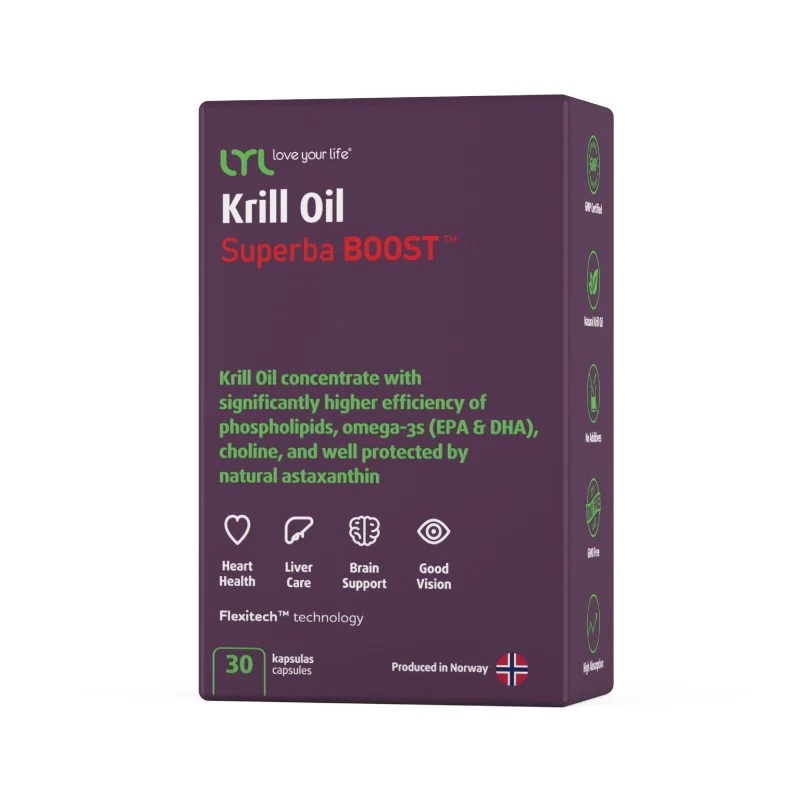 LYL Krill Oil Superba BOOST kapsulės N30