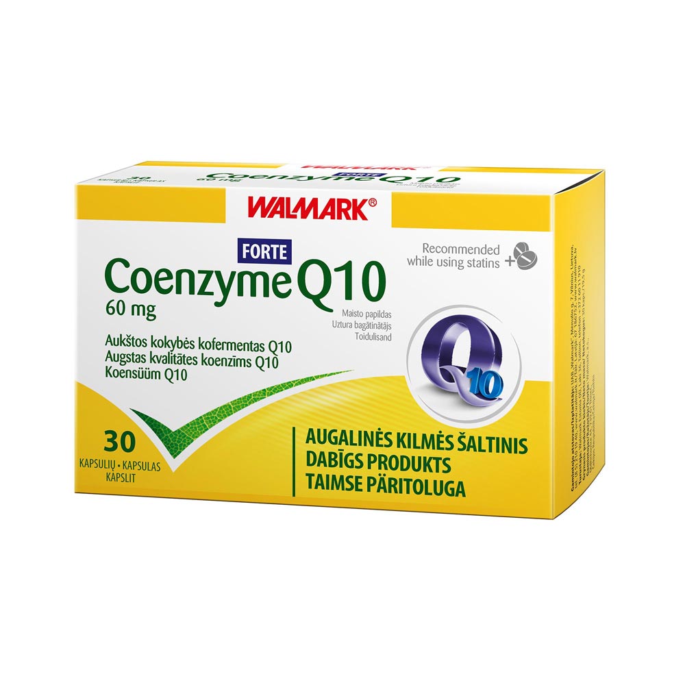 WALMARK Coenzyme Q10 Forte 60 mg kapsulės N30