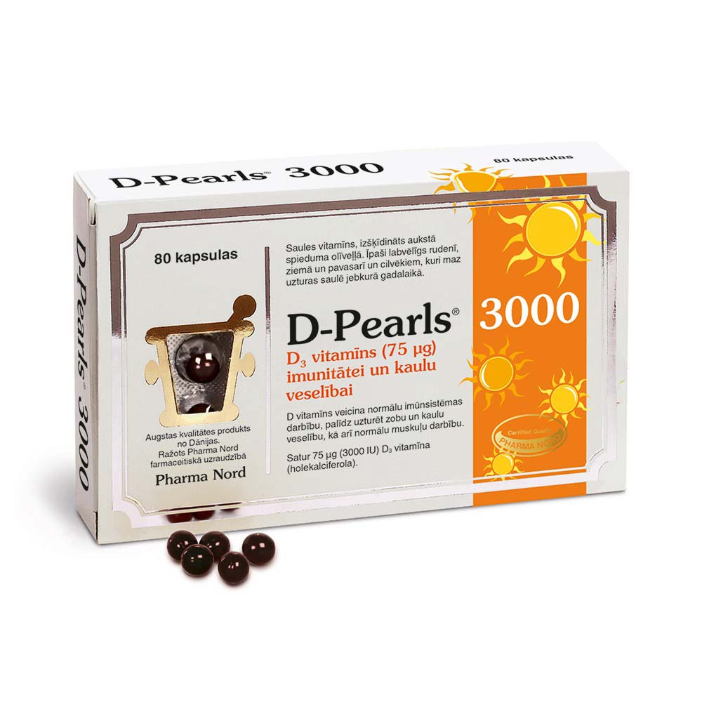 D-Pearls 3000 kapsulės N80