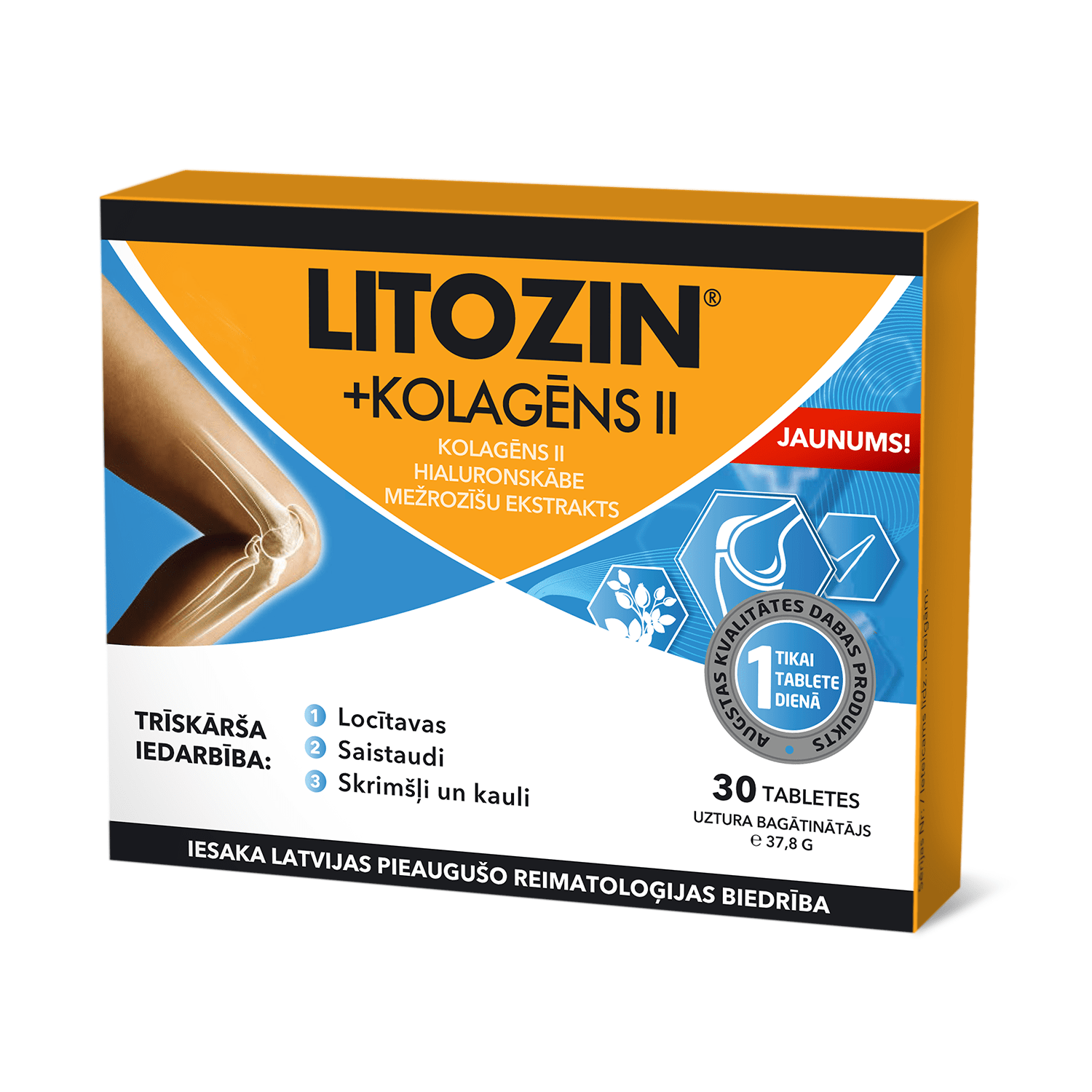 LITOZIN + COLLAGEN II tabletės N30