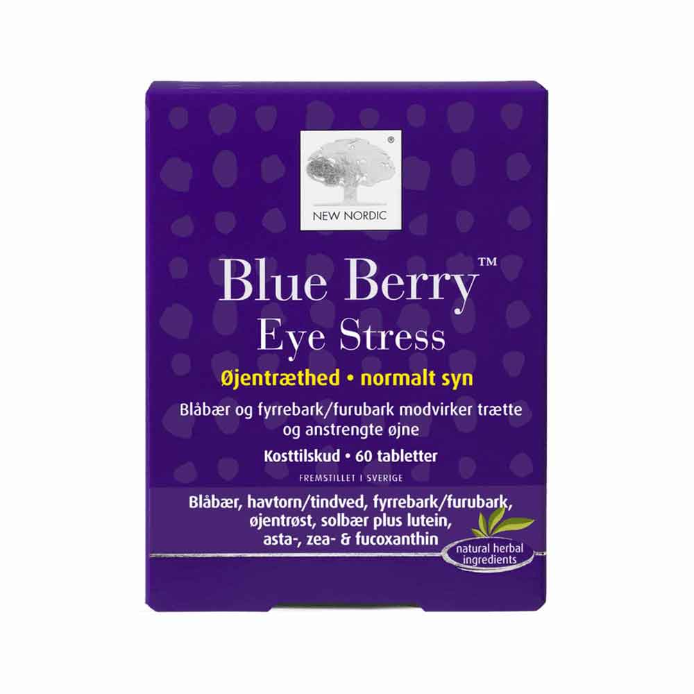 NEW NORDIC Blue Berry Eye Stress tabletės N60