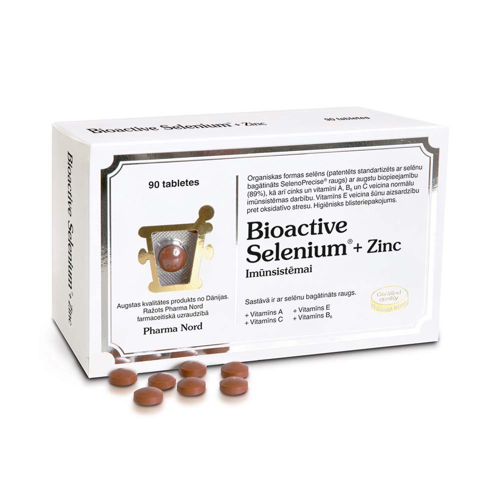 Bioactive Selenium+Zinc tabletės N90