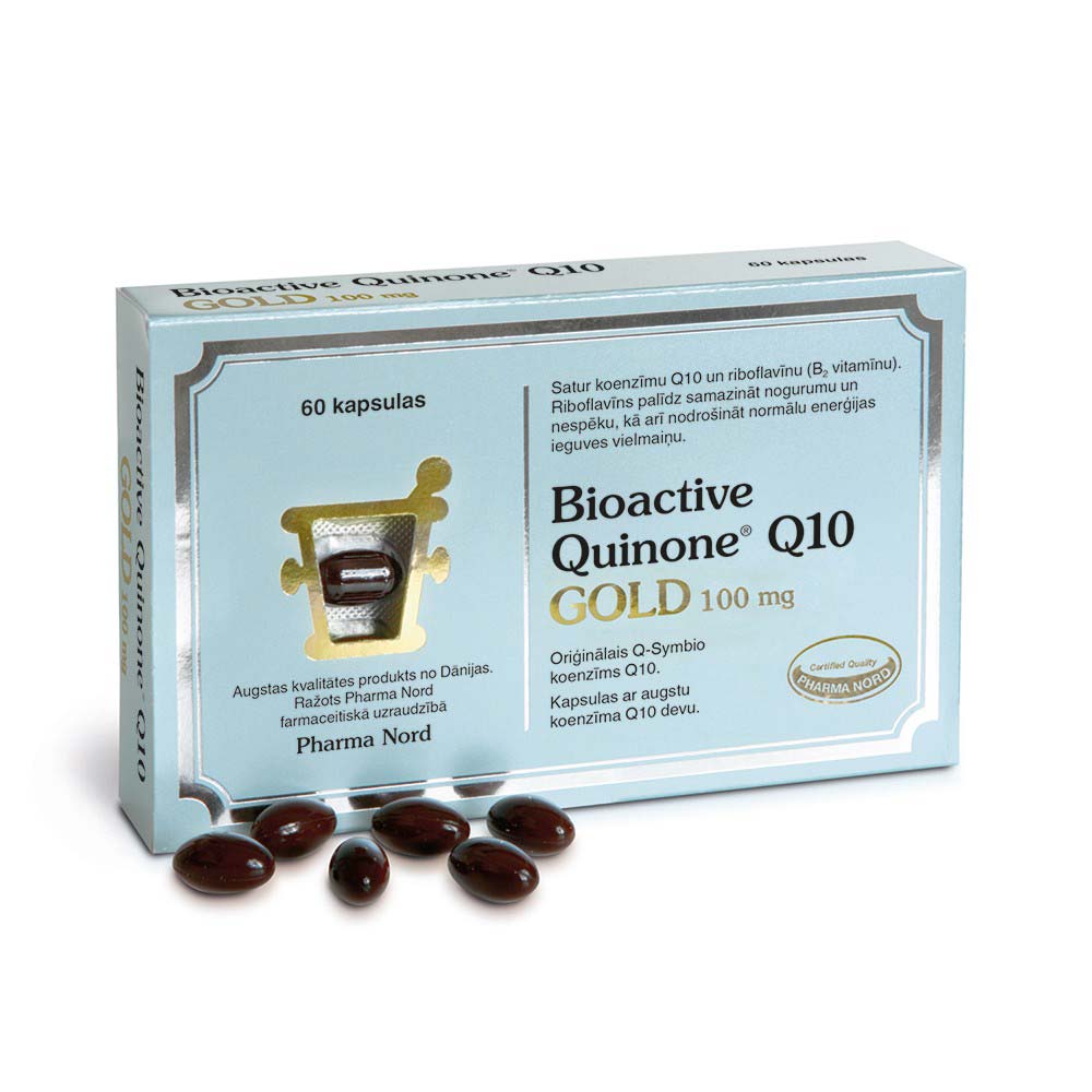 Bioactive Quinone Q10 GOLD 100 mg kapsulės N60