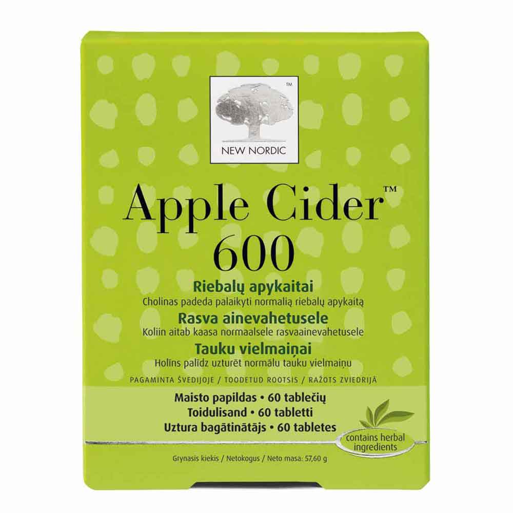 NEW NORDIC Apple Cider 600 tabletės N120