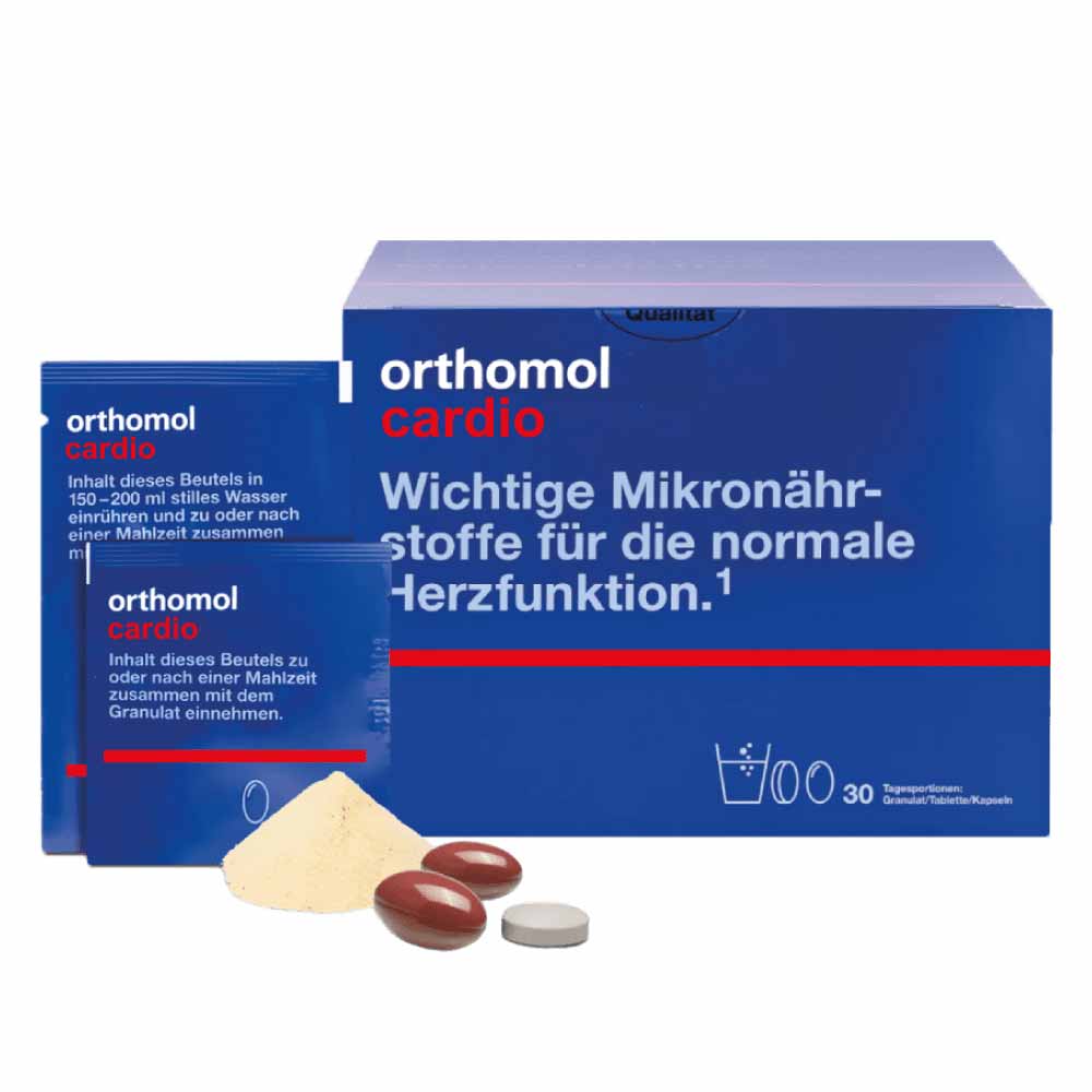 ORTHOMOL Cardio milteliai + tablėtė + kapsulės N30
