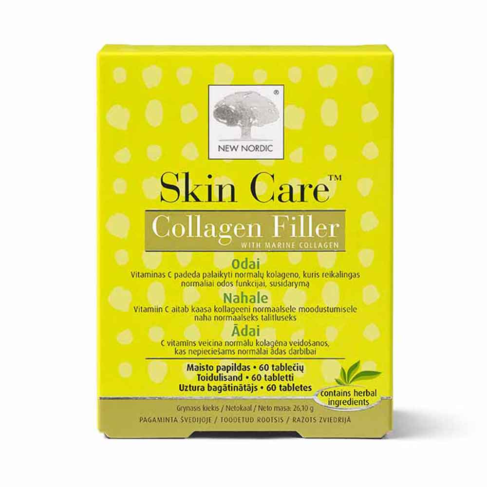 NEW NORDIC Skin Care Collagen Filler tabletės N60