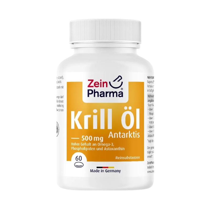 ZEINPHARMA Krilių aliejus 500 mg kapsulės N60