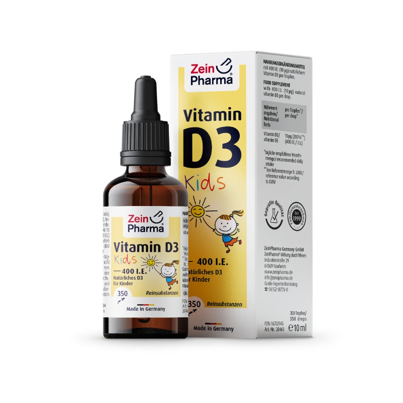 ZEINPHARMA Vitamin D3 Kids 400 TV lašai 10 ml