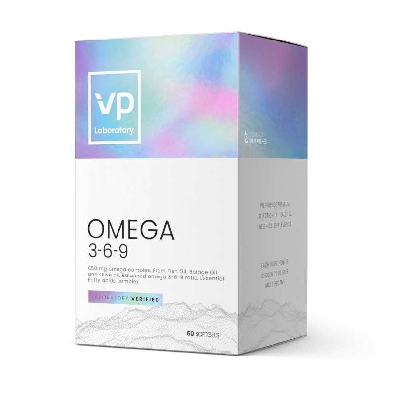 VP laboratorija Omega 3-6-9 Soft kapsulės N60