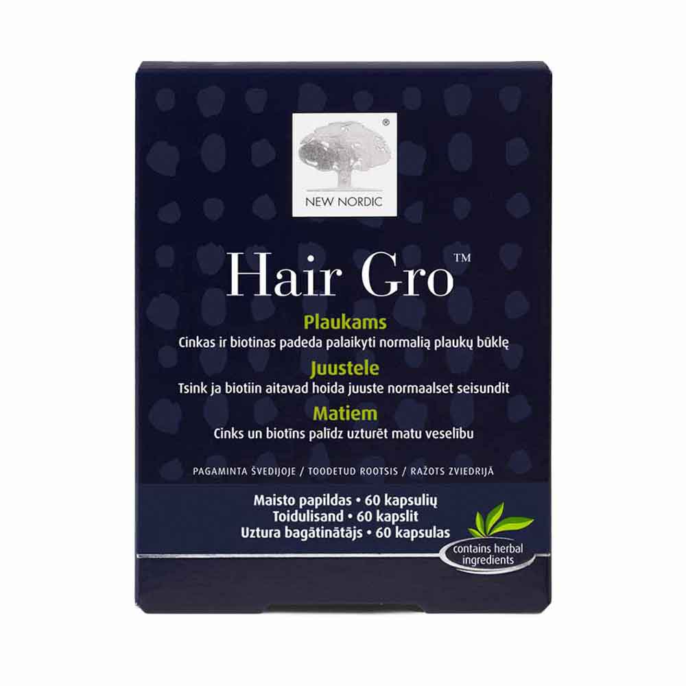 NEW NORDIC Hair Gro kapsulės N60