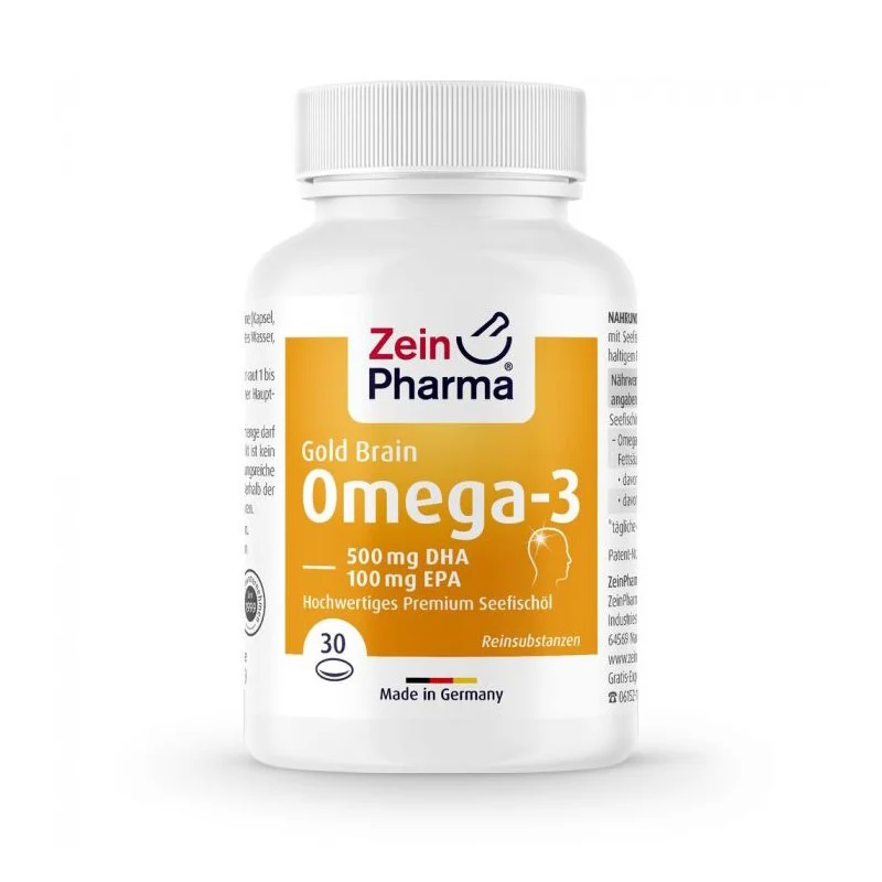 ZEINPHARMA Omega-3 Gold Brain kapsulės N30