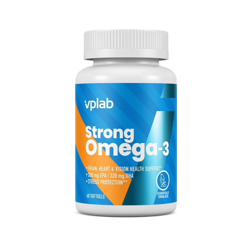 VPLAB Strong Omega 3 minkštos kapsulės N60