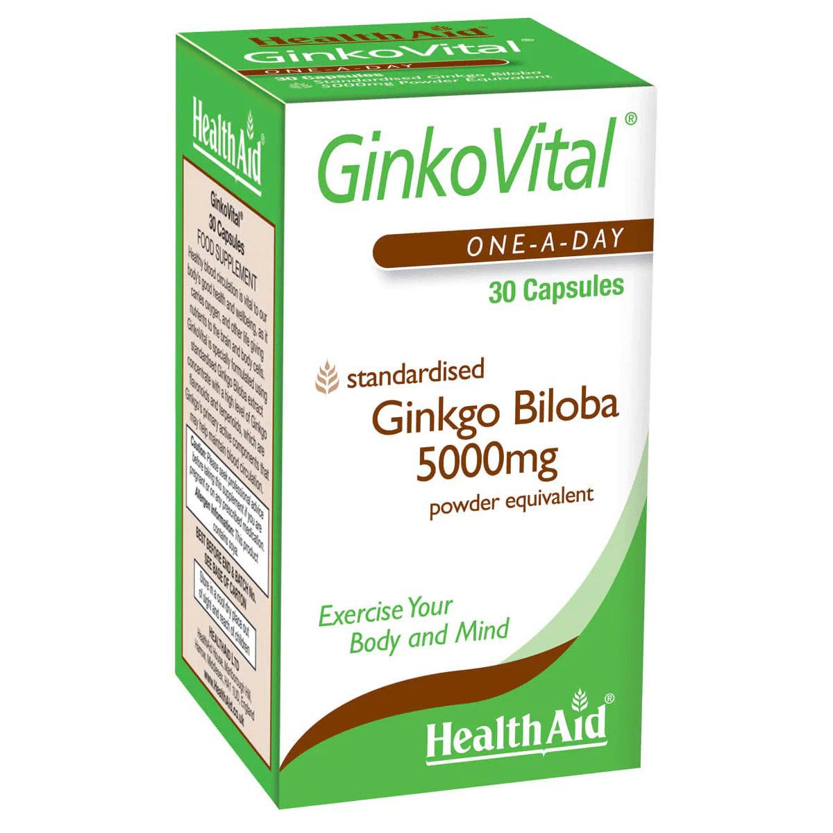 HealthAid GinkoVital kapsulės N30