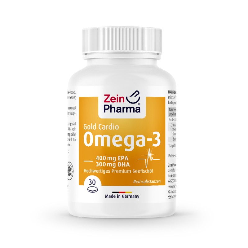 ZEINPHARMA Omega-3 Gold Cardio kapsulės N30