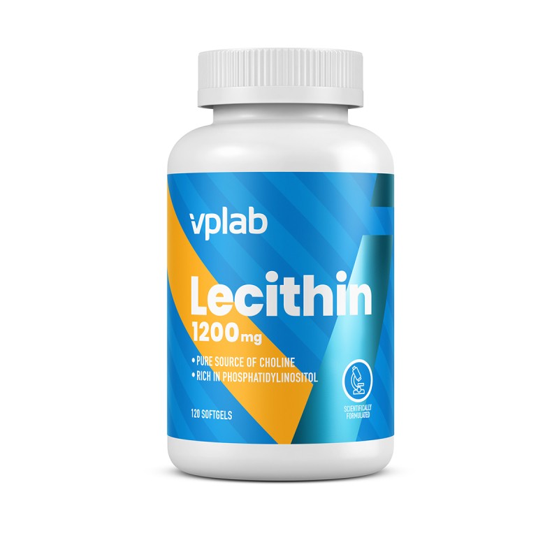 Vplab lecithin 1200 mg minkštos kapsulės N120