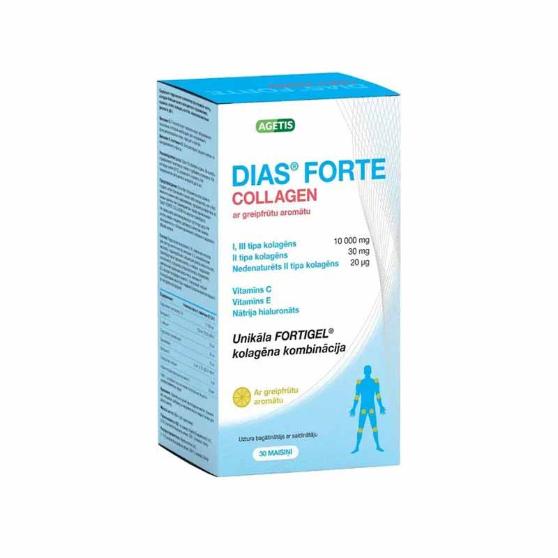 DIAS Forte Collagen su greipfrutų aromatu milteliai N30