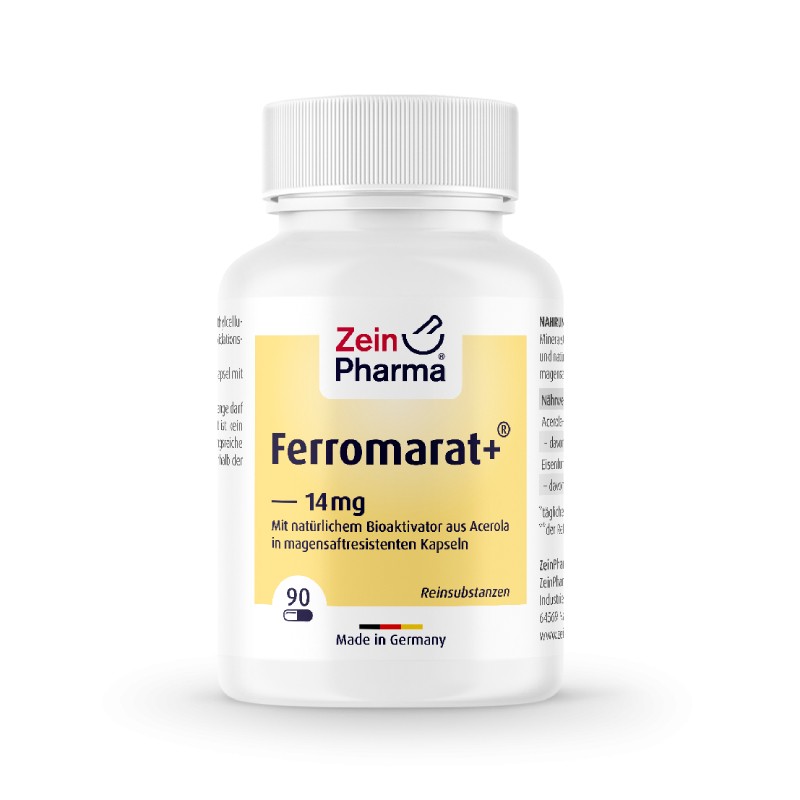 ZEINPHARMA Ferromarat+ 14 mg Eisen kapsulės N90