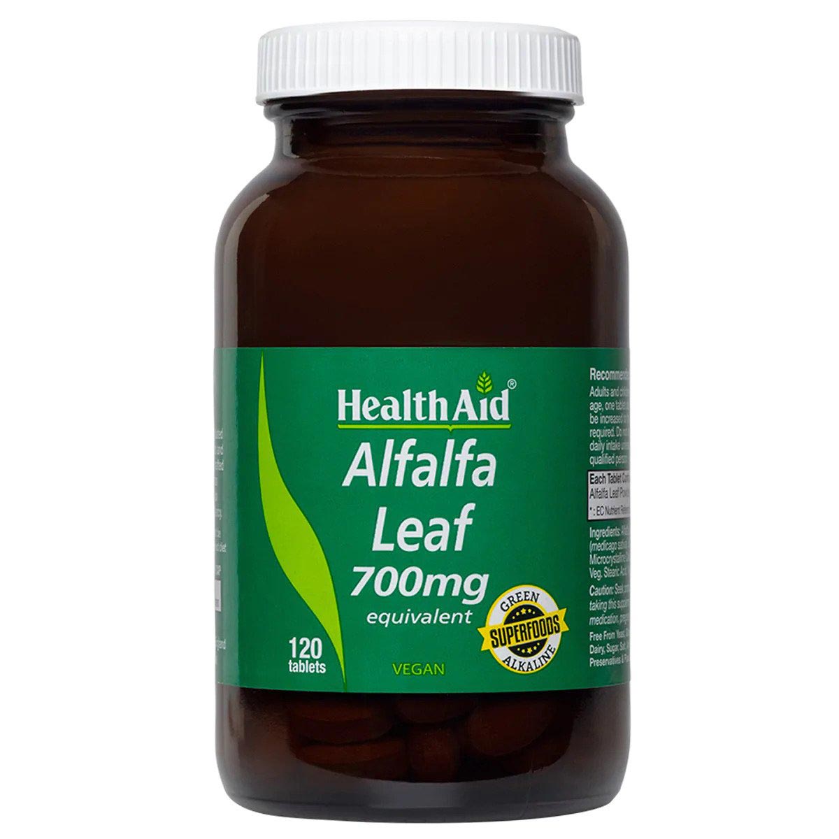 HealthAid Alfalfa Leaf 700mg tabletės N120