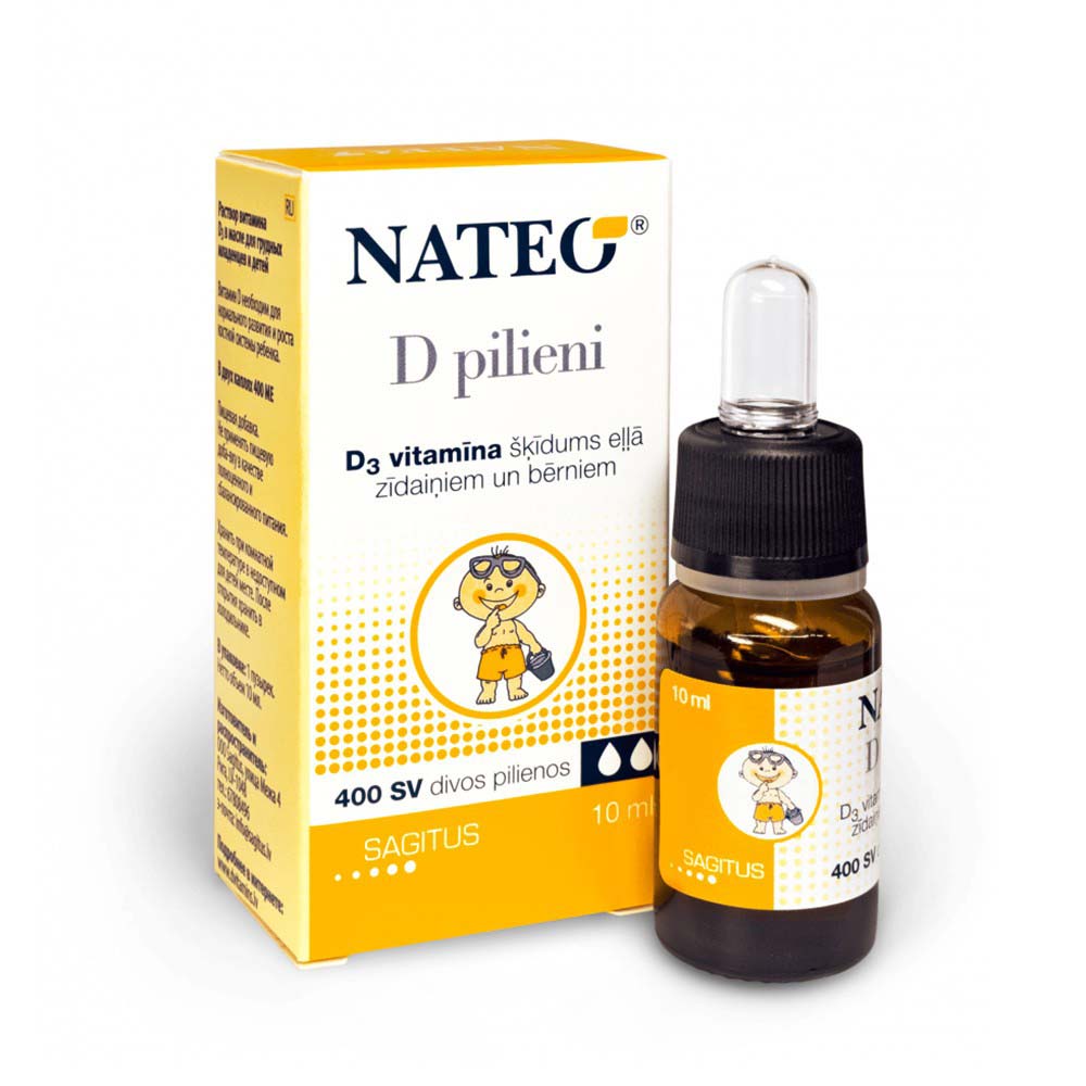 NATEO D 400 SV lašai 10 ml