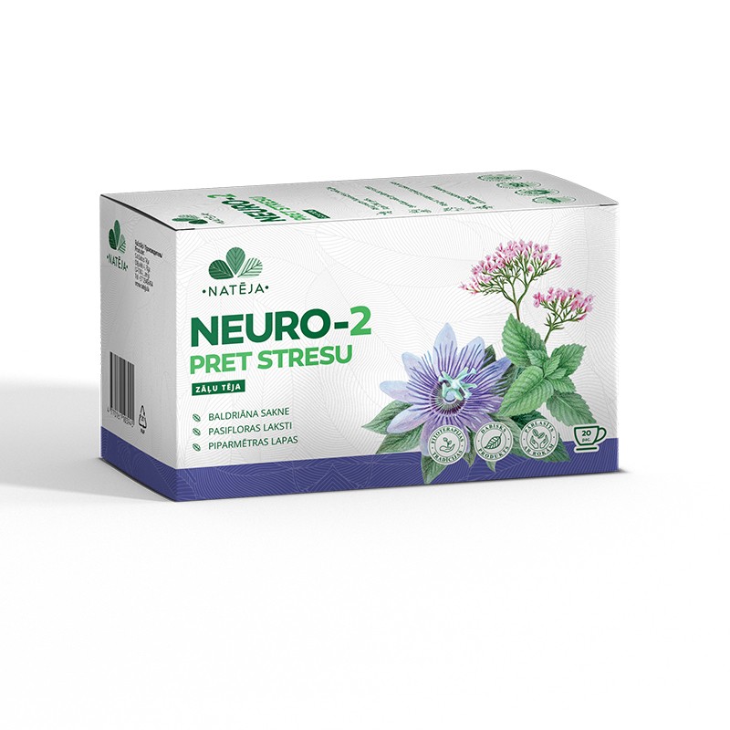 NATĒJA Neuro-2 žolelių arbata nuo streso N20