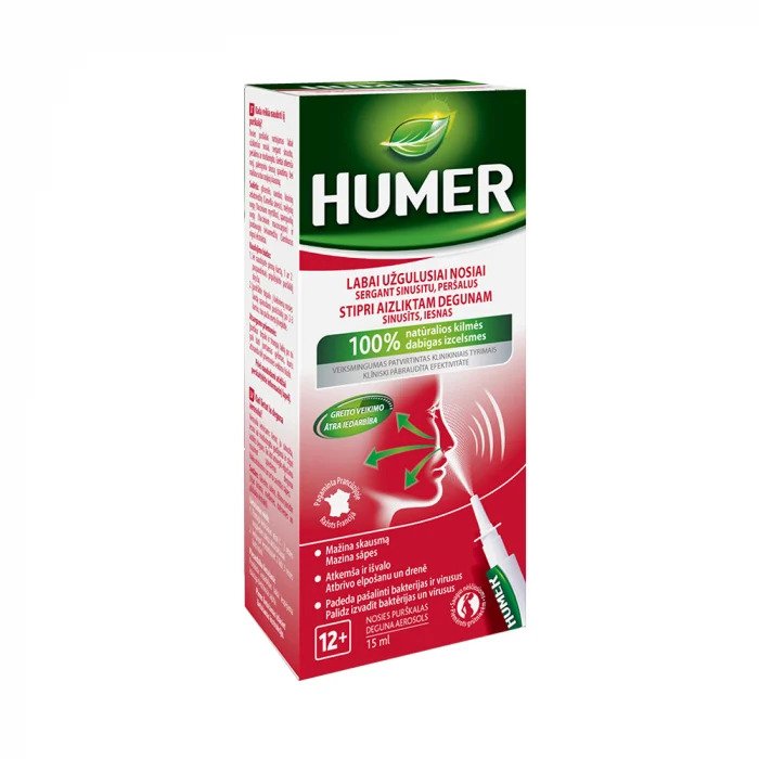 HUMER Sinusīts nosies purškalas 15 ml