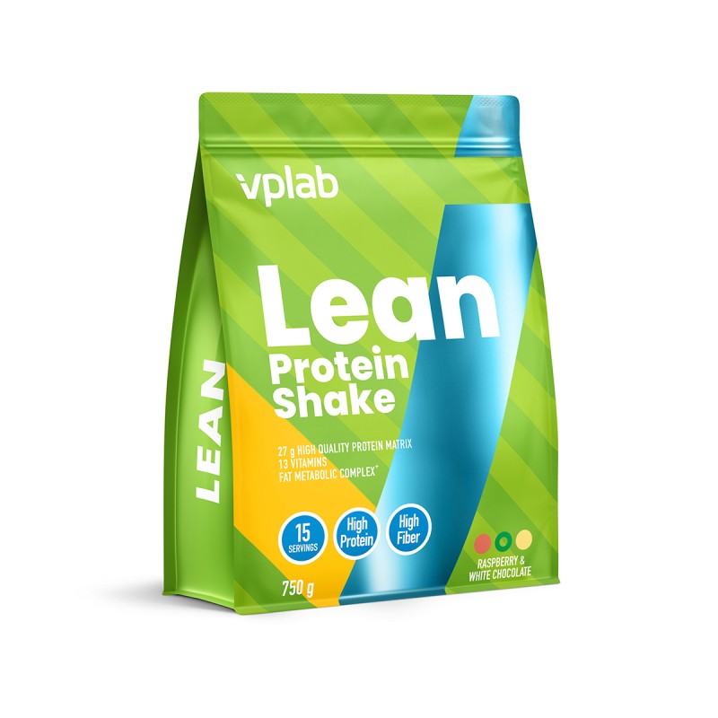 Vplab Lean baltymų purtymo aviečių balta šokolado milteliai 750 g