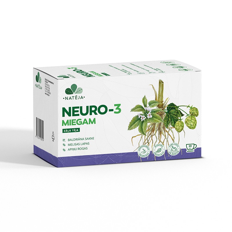 NATĒJA Neuro-3 žolelių arbata miegui N20
