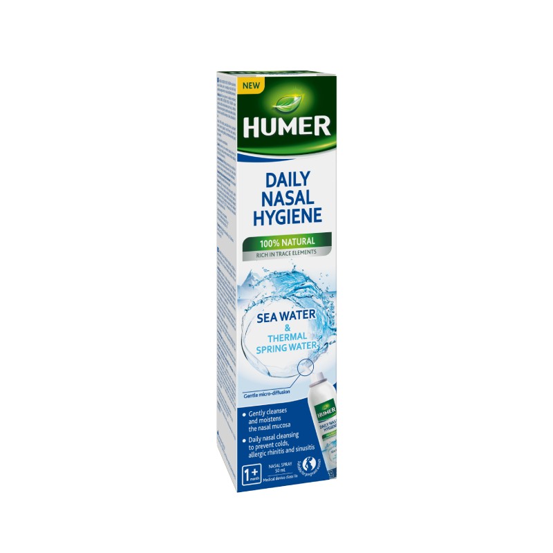 HUMER Daily nosies purškalas su terminiu ir jūros vandeniu 50 ml