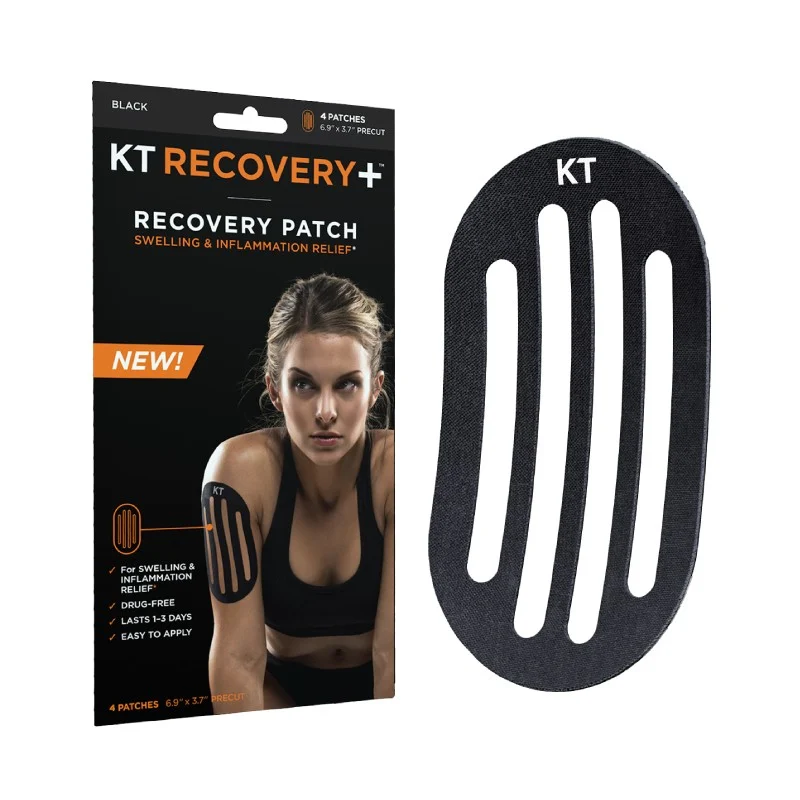 KT TAPE Recovery Patch pleistras, juodas N4