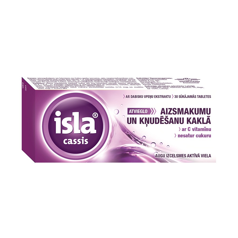 ISLA Cassis pastilės N30