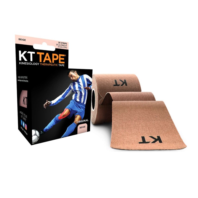 KT TAPE Original juosta smėlio spalvos 5m, 20 juostelių
