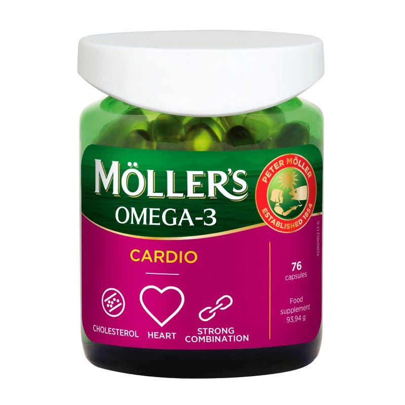 MOLLERS Omega-3 Cardio kapsulės N76